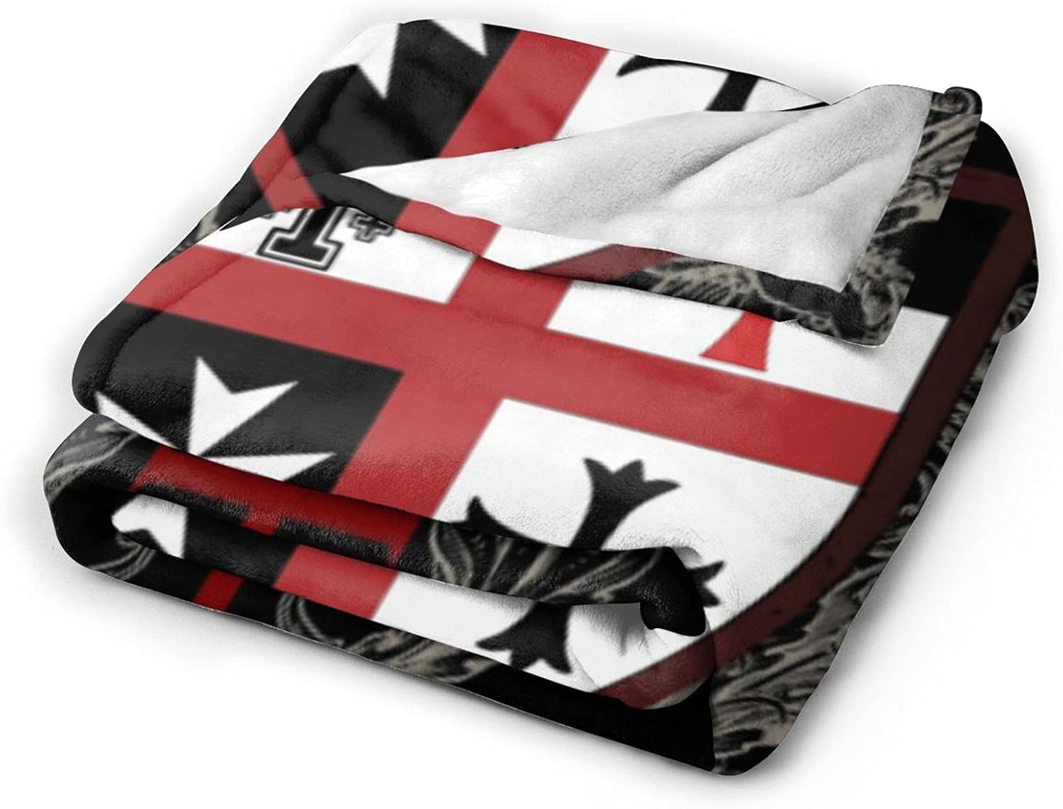 Knights Templar Cross Super Soft Warm Fleece Blanket, Comfortable Flannel Blanket, Four Season Blanket Suitable for Bedroom Bed and Sofa