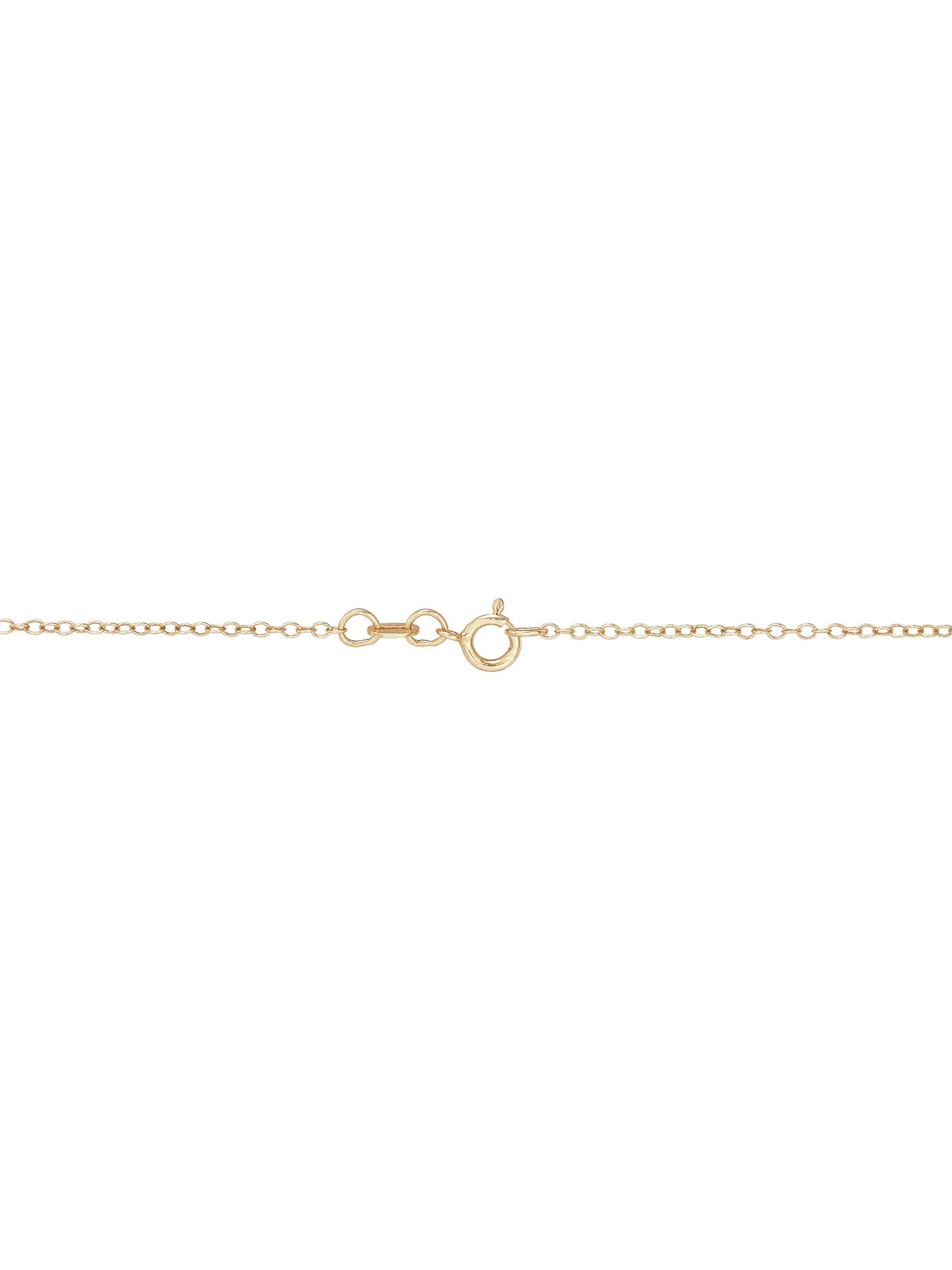 Crystals Cross Pendant in Sterling Silver and 18K Gold Plate,18"