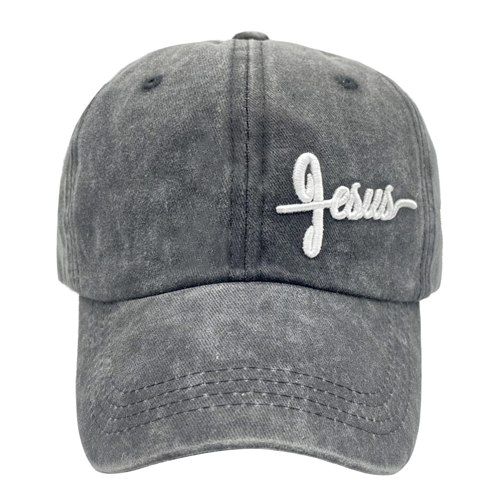 Embroidered Jesus Adjustable Baseball Cap